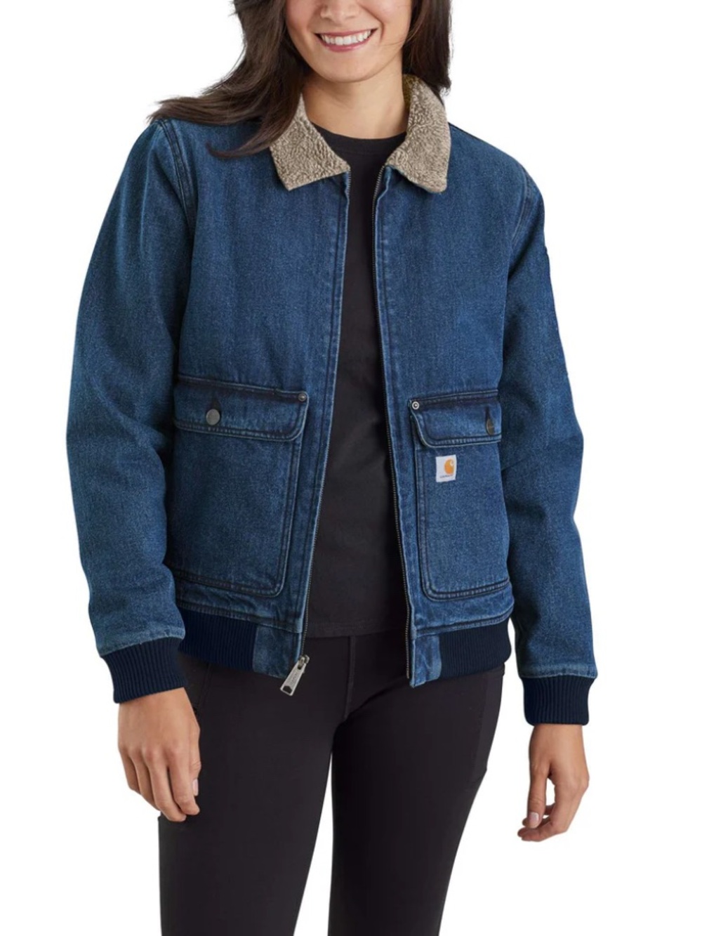 Carhartt | Relaxed-fit Denim Sherpa Jacket